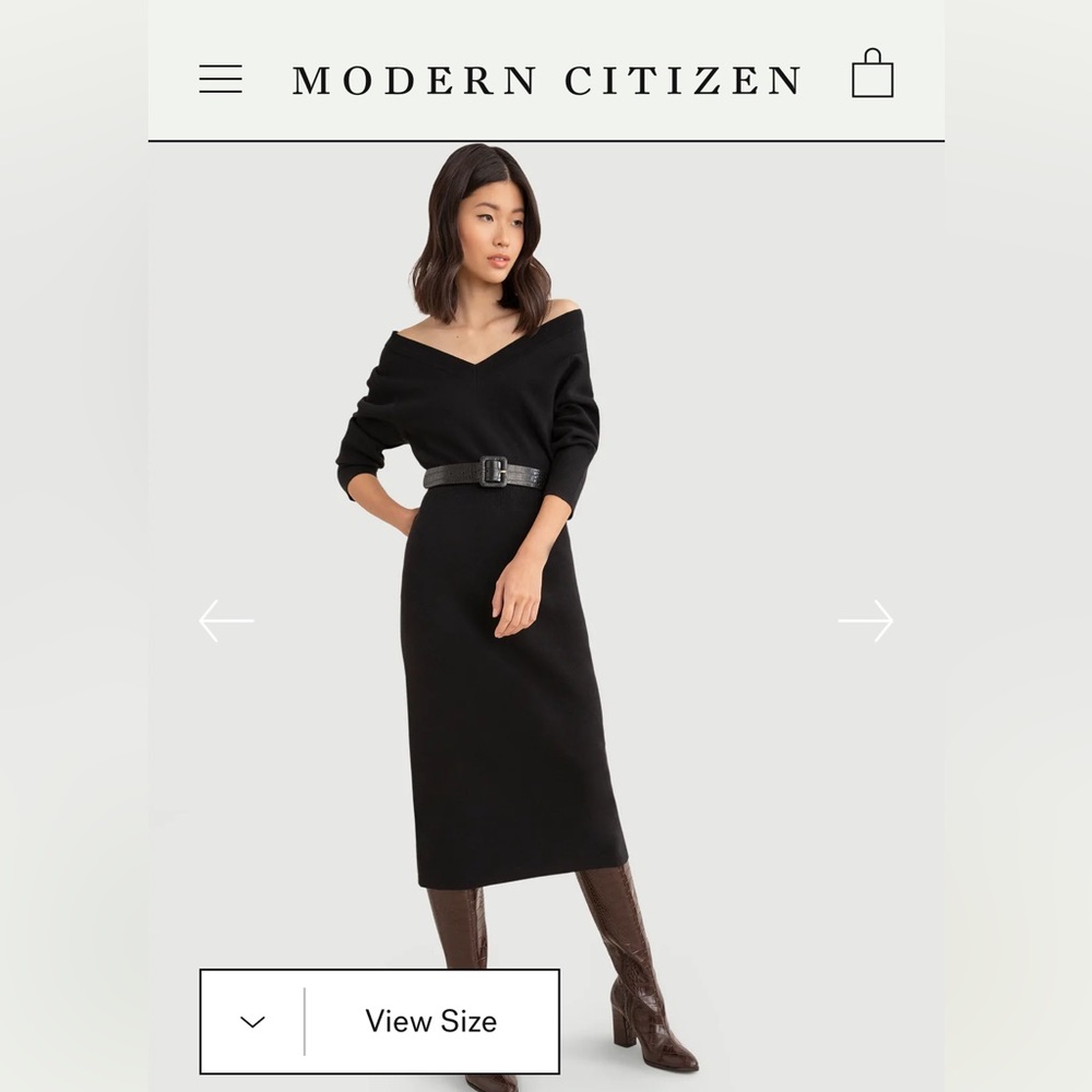 New without tags Modern Citizen Brea Off the shoulder sweater dress size small